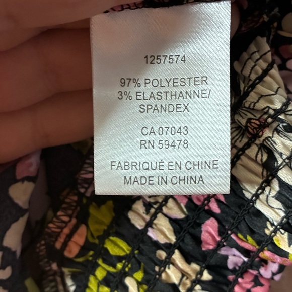 Joie Floral Tie Shoulder Wrap Front Cropped Tank Top M - Picture 15 of 16